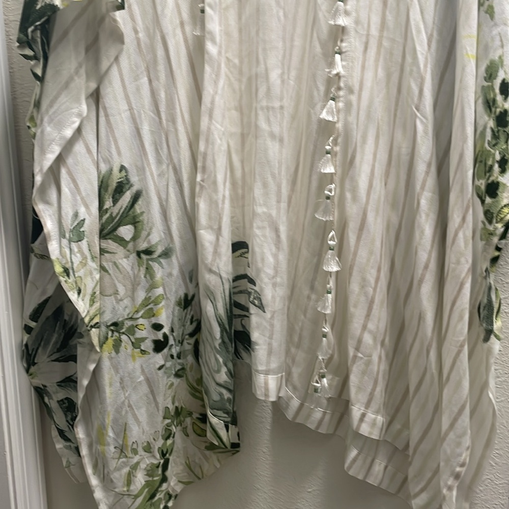 Chicos kimono ruana wrap tropical Bahamas  size large xlarge - Picture 5 of 7